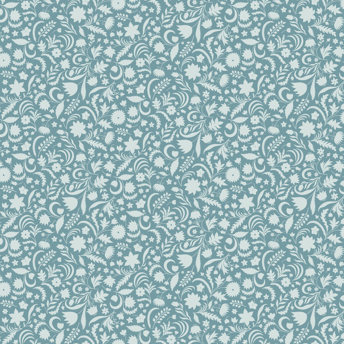 Plant Silhouette in Mint – Tender by FIGO Fabrics