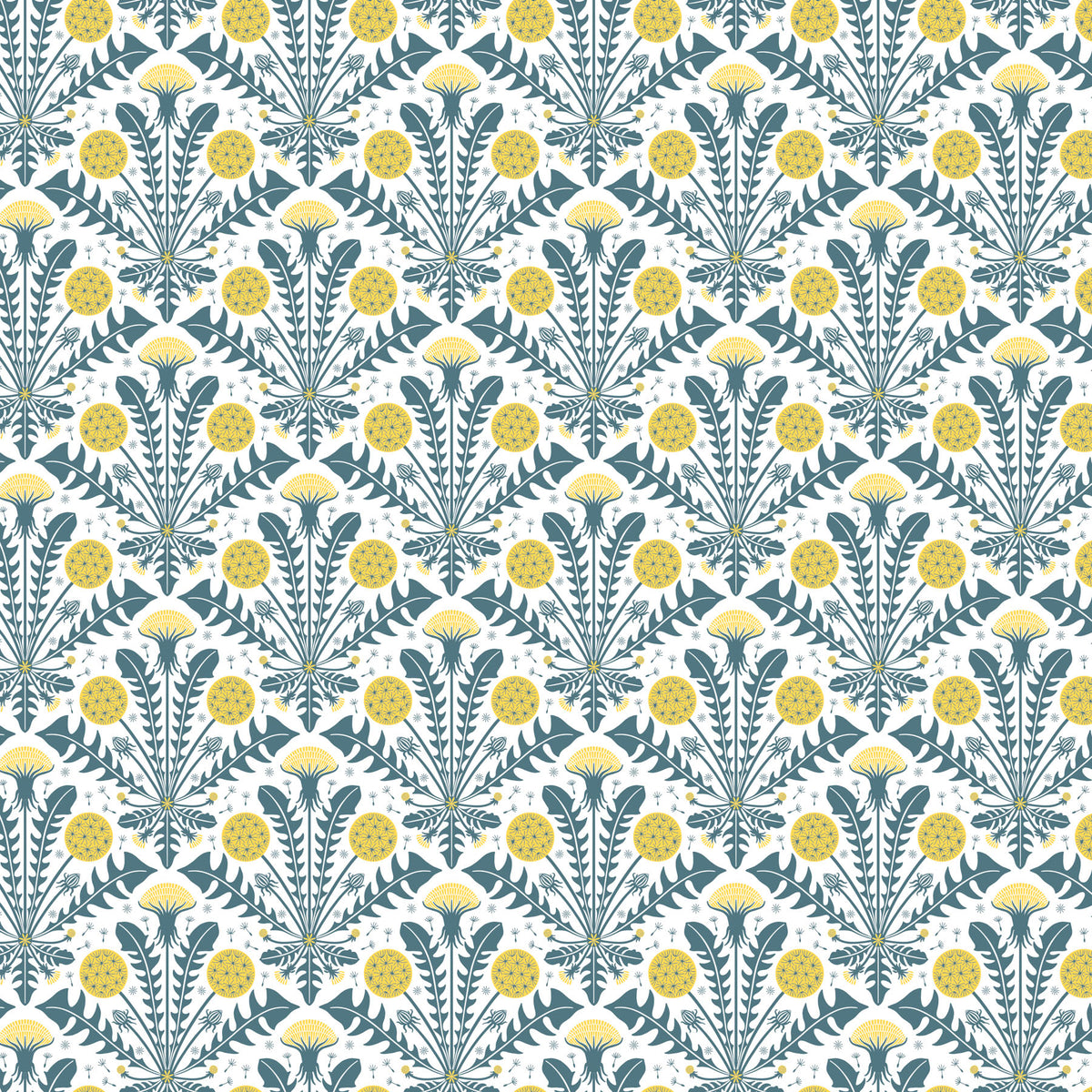 Dandelion in White – Tender by FIGO Fabrics