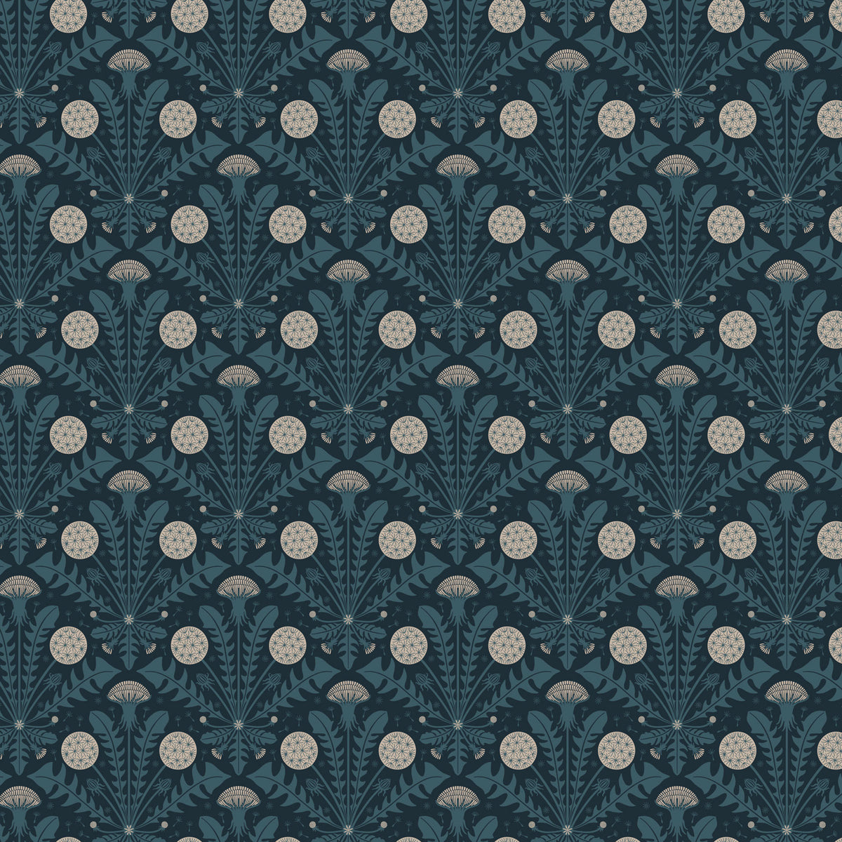 Dandelion in Denim – Tender by FIGO Fabrics