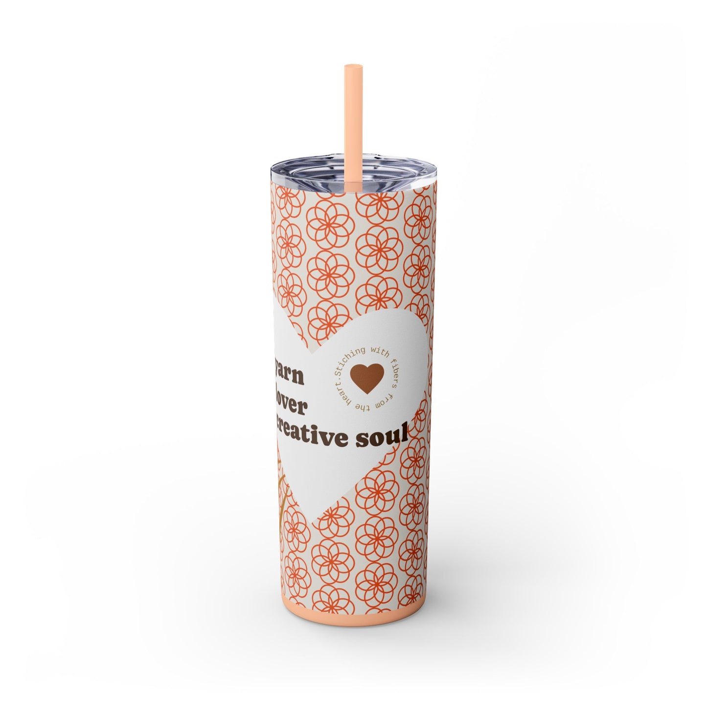 Skinny Tumbler — Yarn Lover Creative Soul 20oz Straw Cup
