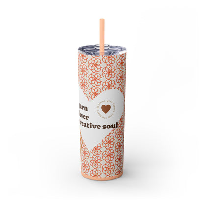 Skinny Tumbler — Yarn Lover Creative Soul 20oz Straw Cup