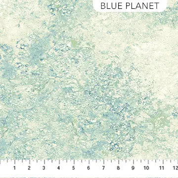 Blue Planet by Linda Ludovico for Northcott Fabrics