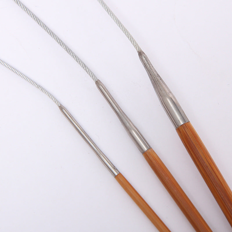 Double Pointed Bamboo Circular Knitting Needles