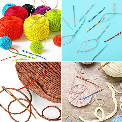 Stainless Steel Large-eye Jumbo Darning Needles