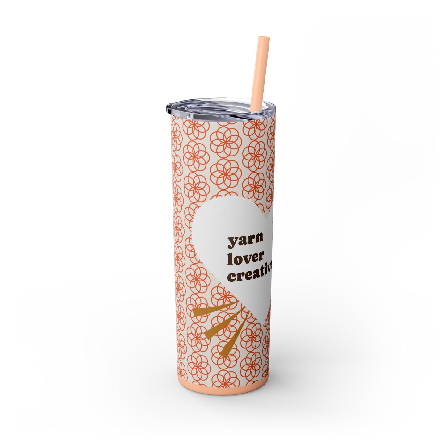 Skinny Tumbler — Yarn Lover Creative Soul 20oz Straw Cup