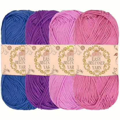 Acrylic Yarn 4-pack, 50G Each Skein