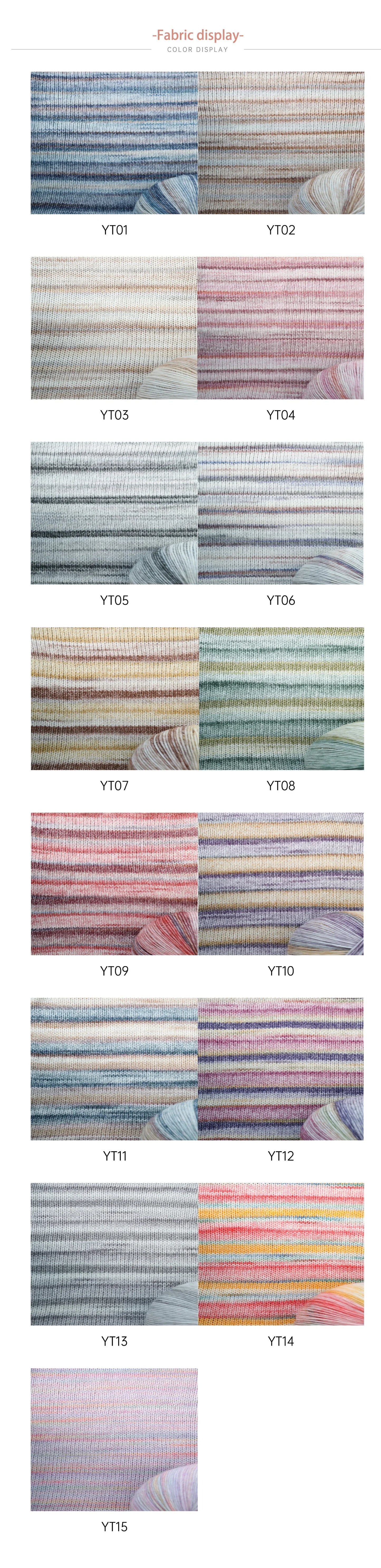 200g Ten Carved Cloud Gradual Woolen Thread  Spray Yarn DIY Hand Woven Yarn  Hook Scarf, Clothes, Hats