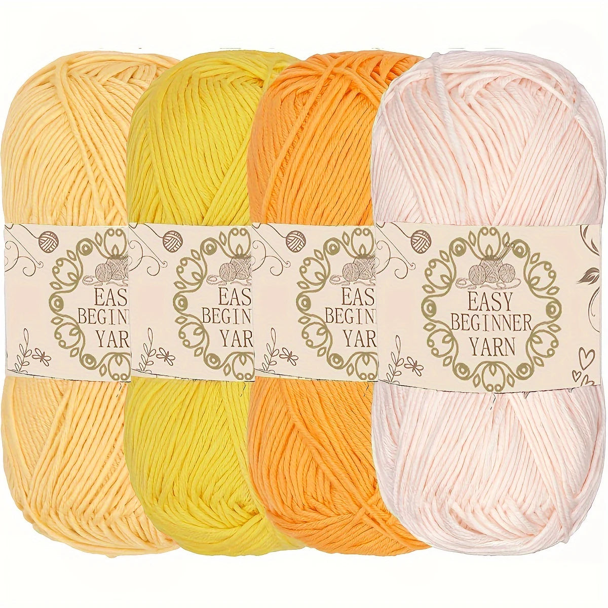 Acrylic Yarn 4-pack, 50G Each Skein
