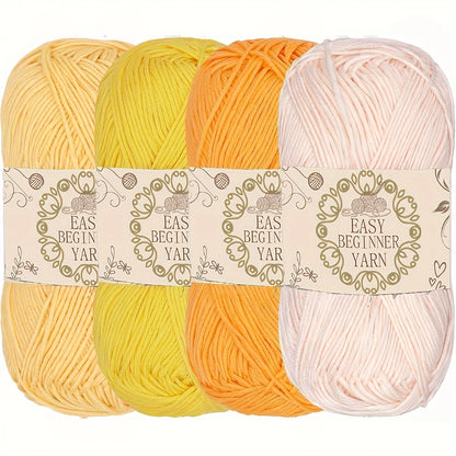 Acrylic Yarn 4-pack, 50G Each Skein