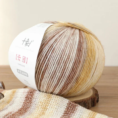 200g Ten Carved Cloud Gradual Woolen Thread  Spray Yarn DIY Hand Woven Yarn  Hook Scarf, Clothes, Hats
