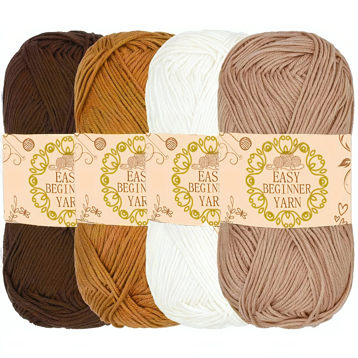 Acrylic Yarn 4-pack, 50G Each Skein