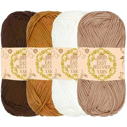 Acrylic Yarn 4-pack, 50G Each Skein