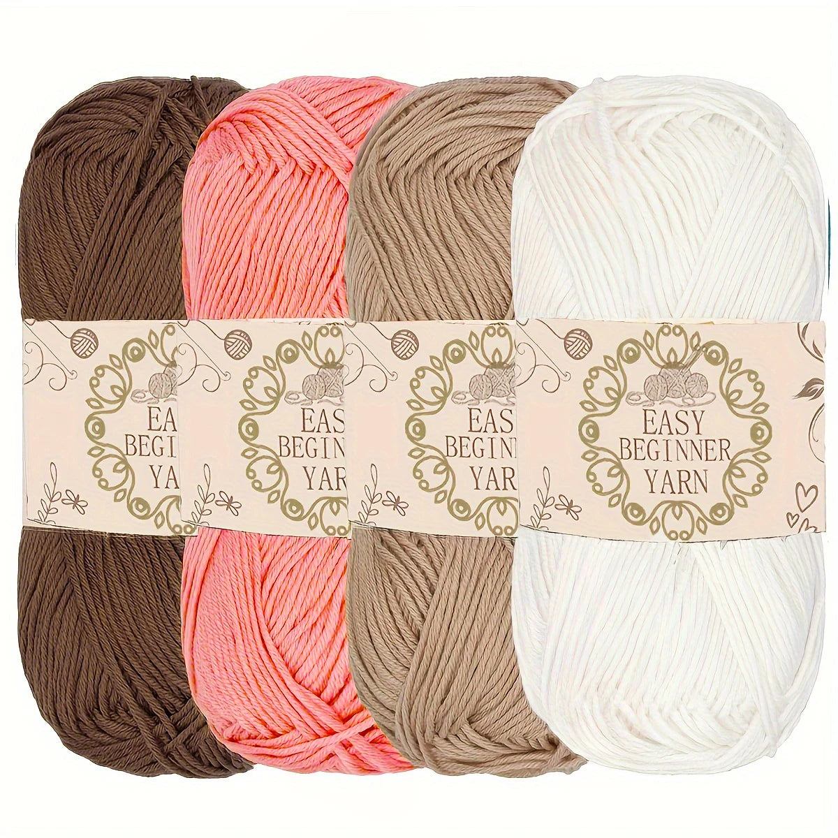 Acrylic Yarn 4-pack, 50G Each Skein