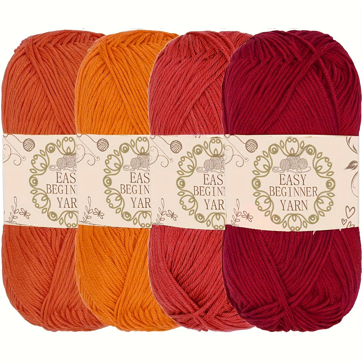 Acrylic Yarn 4-pack, 50G Each Skein