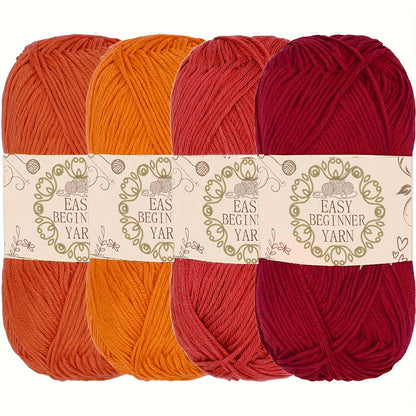 Acrylic Yarn 4-pack, 50G Each Skein