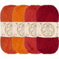 Acrylic Yarn 4-pack, 50G Each Skein