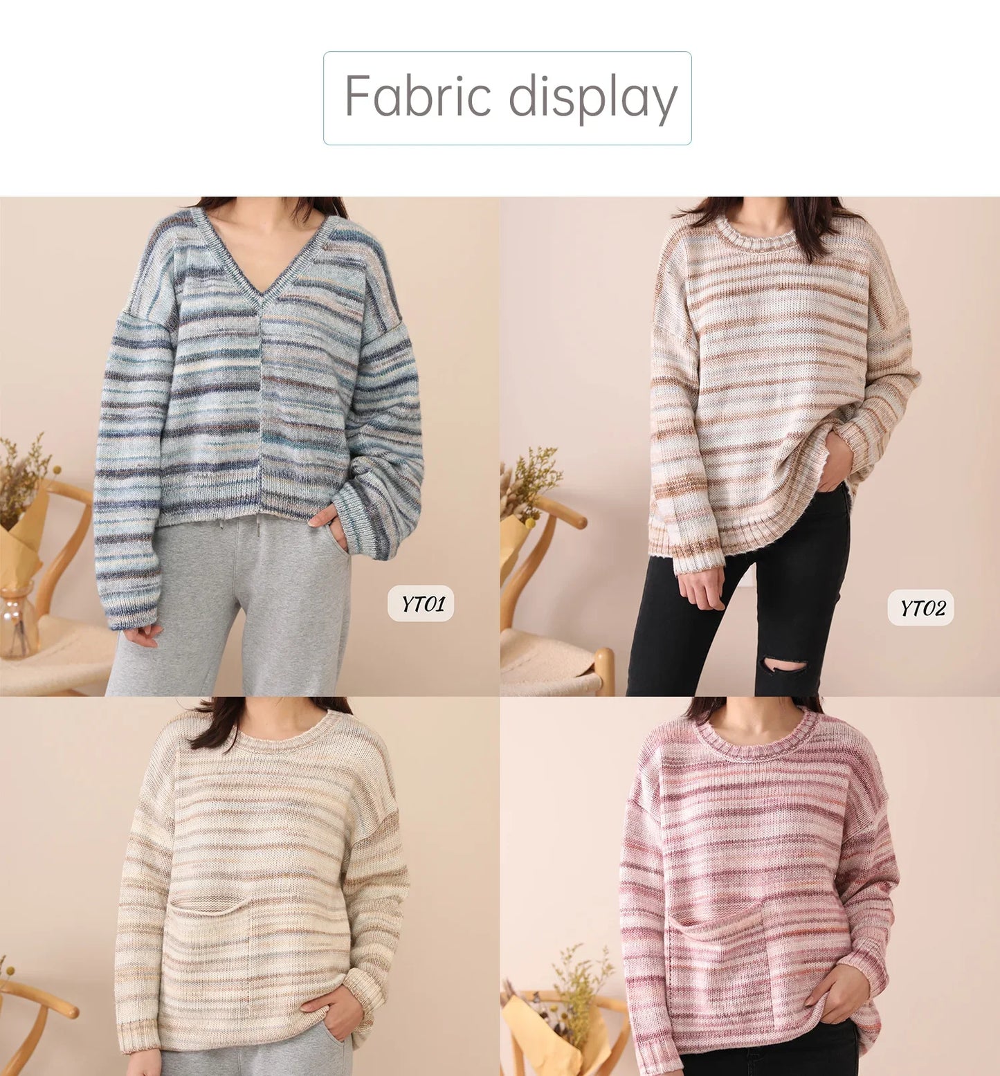 200g Ten Carved Cloud Gradual Woolen Thread  Spray Yarn DIY Hand Woven Yarn  Hook Scarf, Clothes, Hats