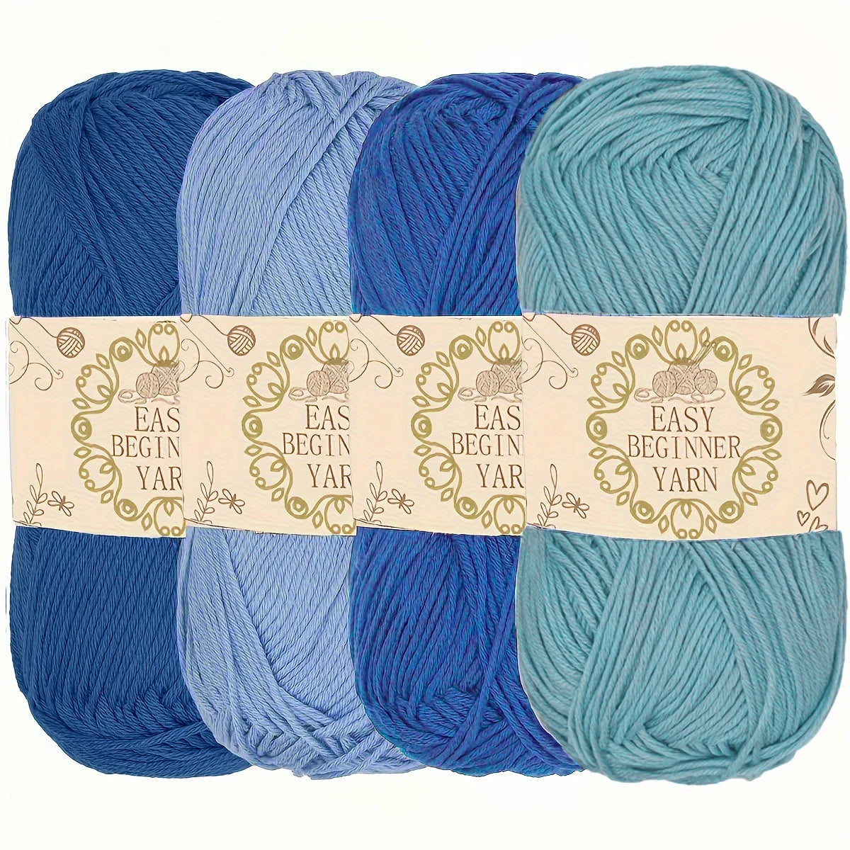 Acrylic Yarn 4-pack, 50G Each Skein