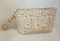 Vintage Flowers Wristlet â€“ Art Nouveau Floral Zipper Pouch | Feathered Ene