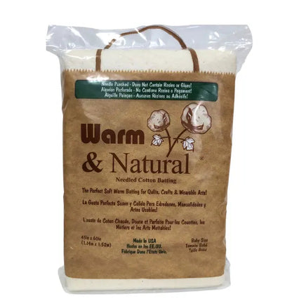 Warm & Natural Needled Cotton Batting - Full Case