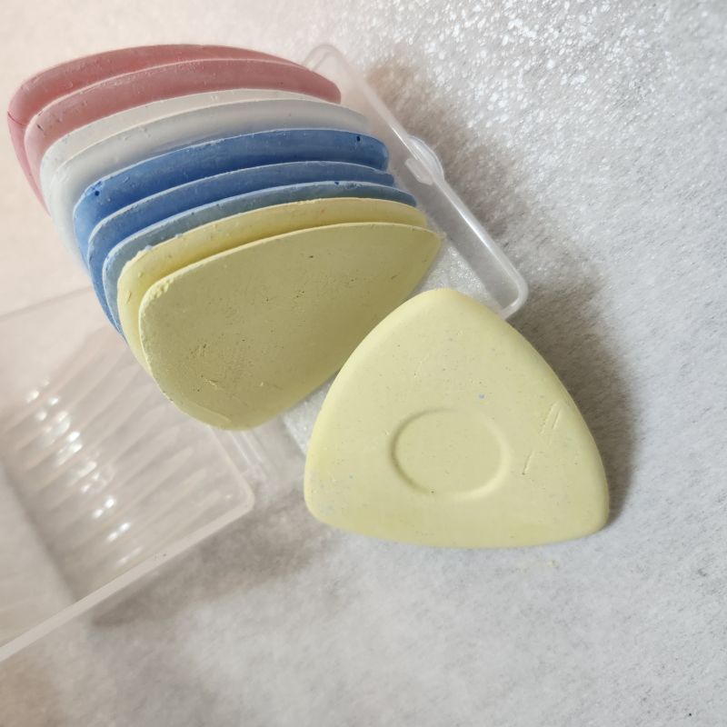 Tailor's Fabric Marking Chalk Set of 10 | Feathered Ene